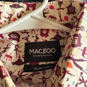 Men's Cream and Purple Shirt